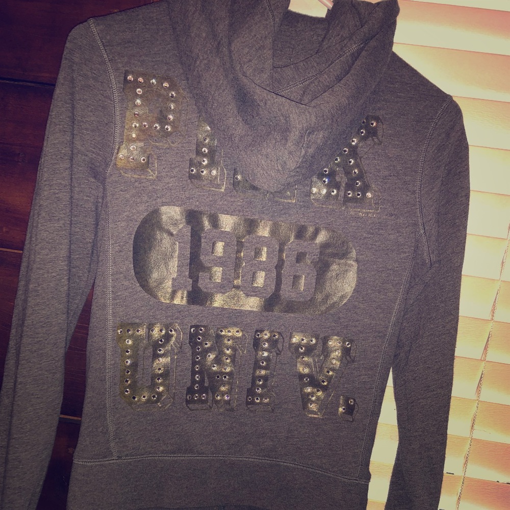 Pink full zip hoodie